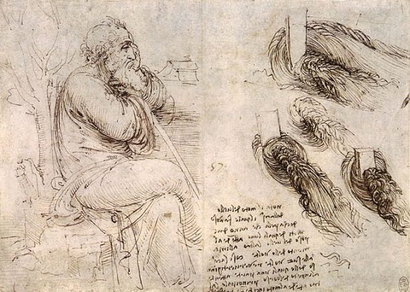 Anciano pensativo. Considerado como el último autorretrato de Leonardo. Foto: Biblioteca Real, Windsor. Anciano pensativo. Considerado como el último autorretrato de Leonardo. Foto: Biblioteca Real, Windsor.