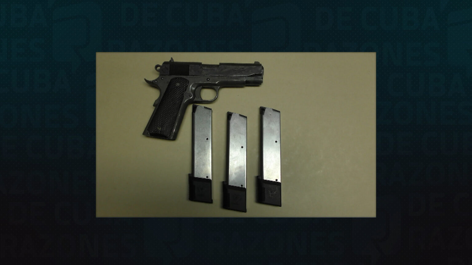 Armamento ocupado durante la detenición Armamento ocupado durante la detenición