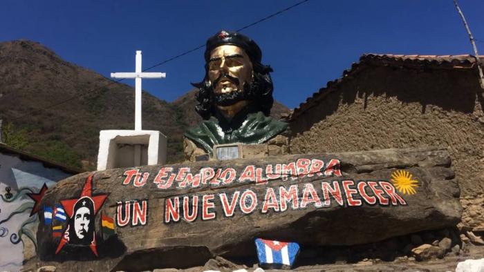 Monumento al Che Guevara en La Higuera, Vallegrande, en Bolivia, donde lo asesinaron. Foto: El País