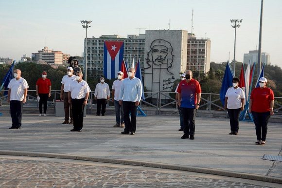 Díaz Canel en la Plaza