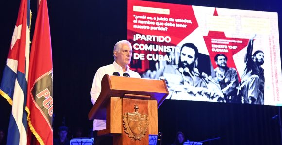 Discurso pronunciado por Miguel Mario Díaz-Canel Bermúdez, Primer Secretario del Comité Central del Partido Comunista de Cuba y Presidente de la República, al conmemorar el Aniversario 60 de la constitución del primer Comité Central del Partido Comunista de Cuba y de que la organización adoptara su actual nombre, los 60 años de la lectura de la carta de despedida del Che y de la creación del periódico Granma. Sala Universal de la FAR, el 3 de octubre de 2025, “Año 67 de la Revolución”.