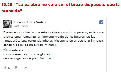 La palabra no vale sin el brazo dispuesto que la respalde