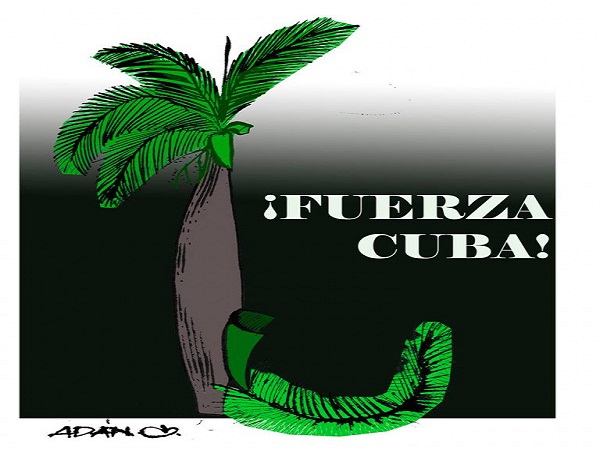 Imagen alegórica a la Solidaridad internacional con Cuba tras accidente aéreo