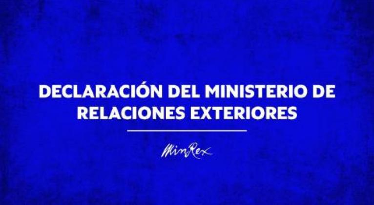 Declaración del MINREX