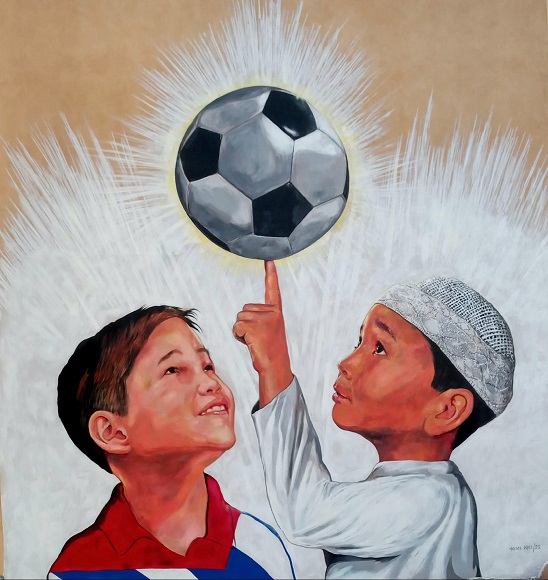 mural futbol cuba qatar