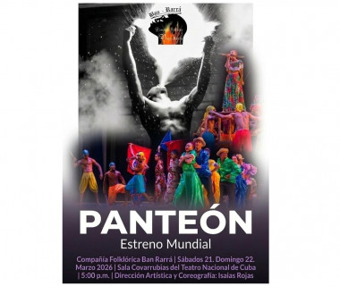 Compañía Folclórica Ban Rarrá estrena en Cuba obra Panteón