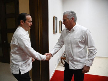 Presidente cubano recibe al Canciller de Panamá