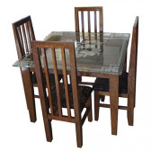 Juego de comedor de madera
